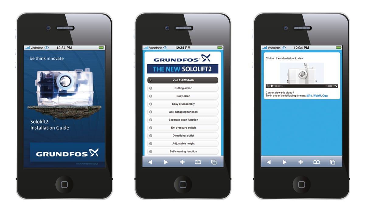 Grundfos Sololift Mobile app