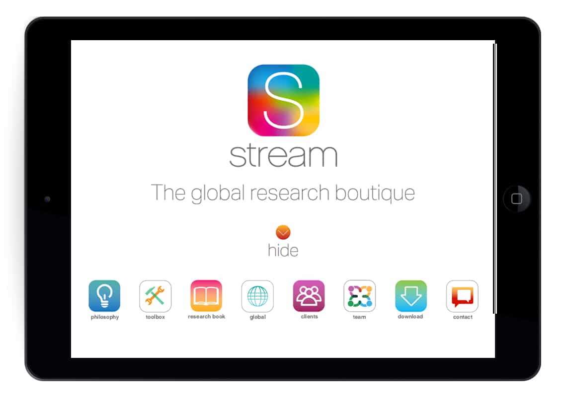 Stream Website Tablet Layout