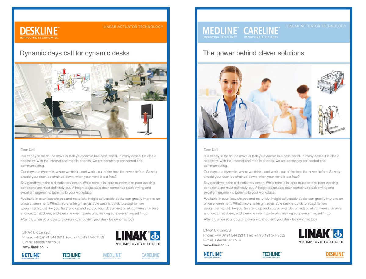 Linak Email Campaign