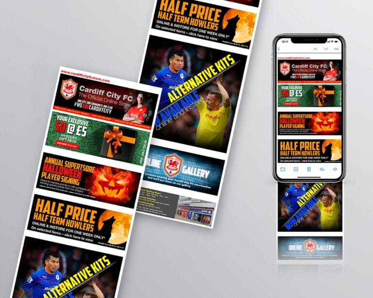 Cardiff City FC Email Campaign Mockup 2