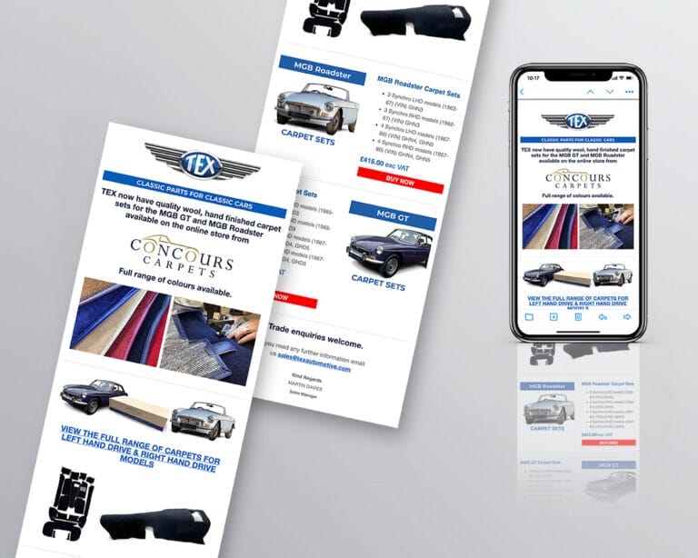 TEX 'Concours Carpets' Email Campaign