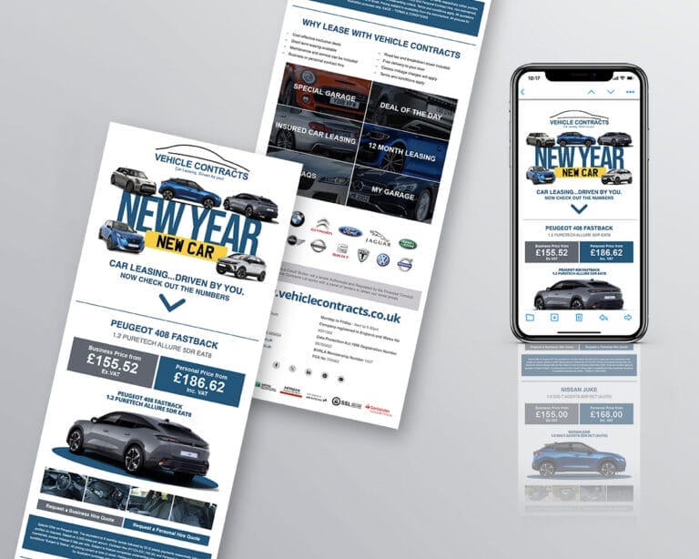 Vehicle Contracts New Year Email Campaign