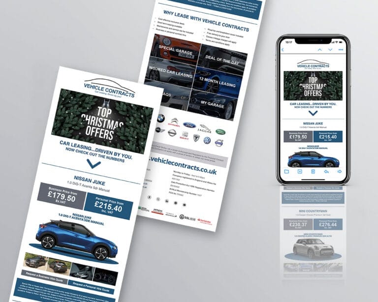 Vehicle Contracts Christmas Email Campaign
